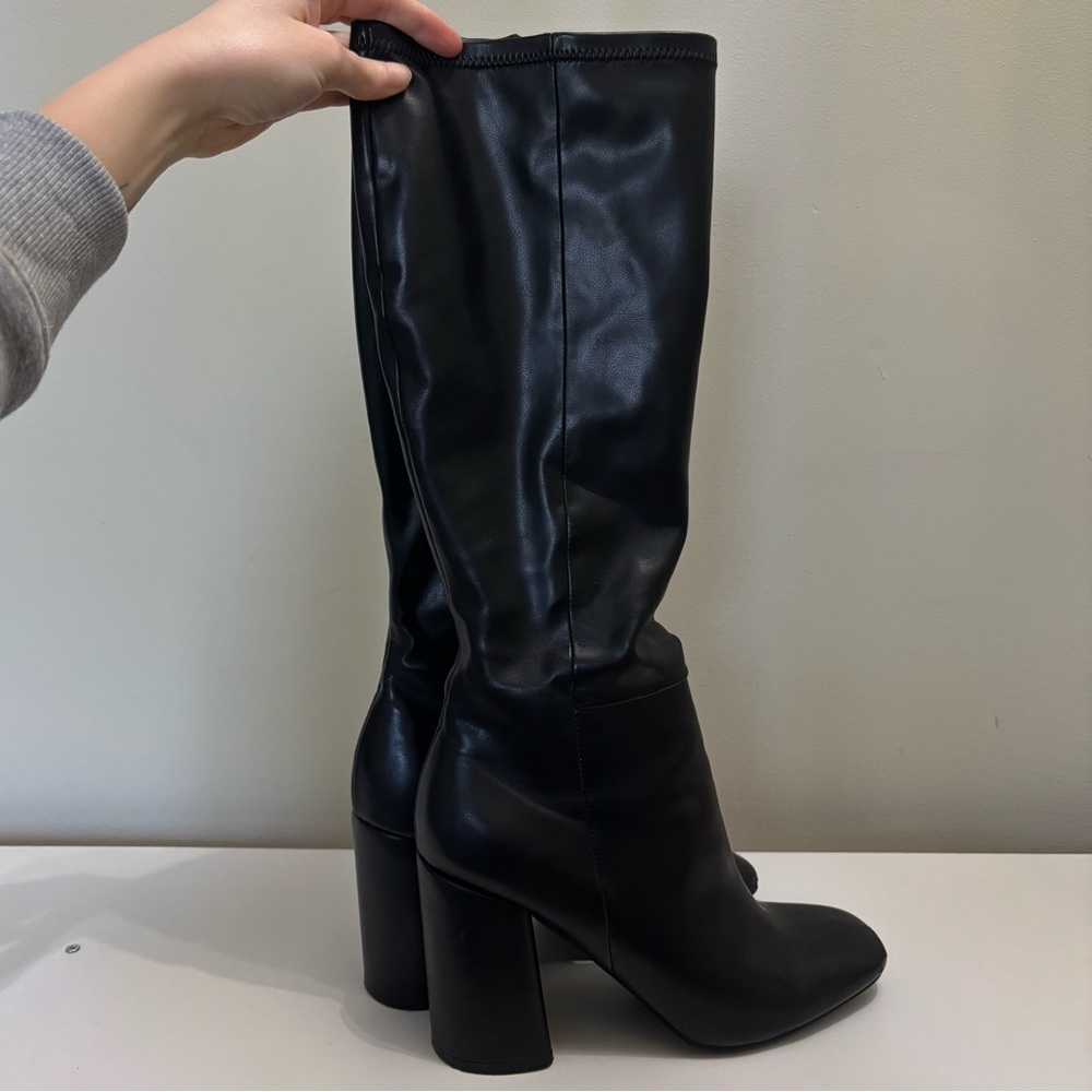 Black Knee-High Boots